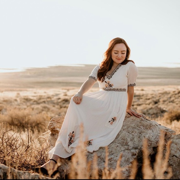 Called to Serve Dresses & Skirts - Boho embroidery prairie dress.